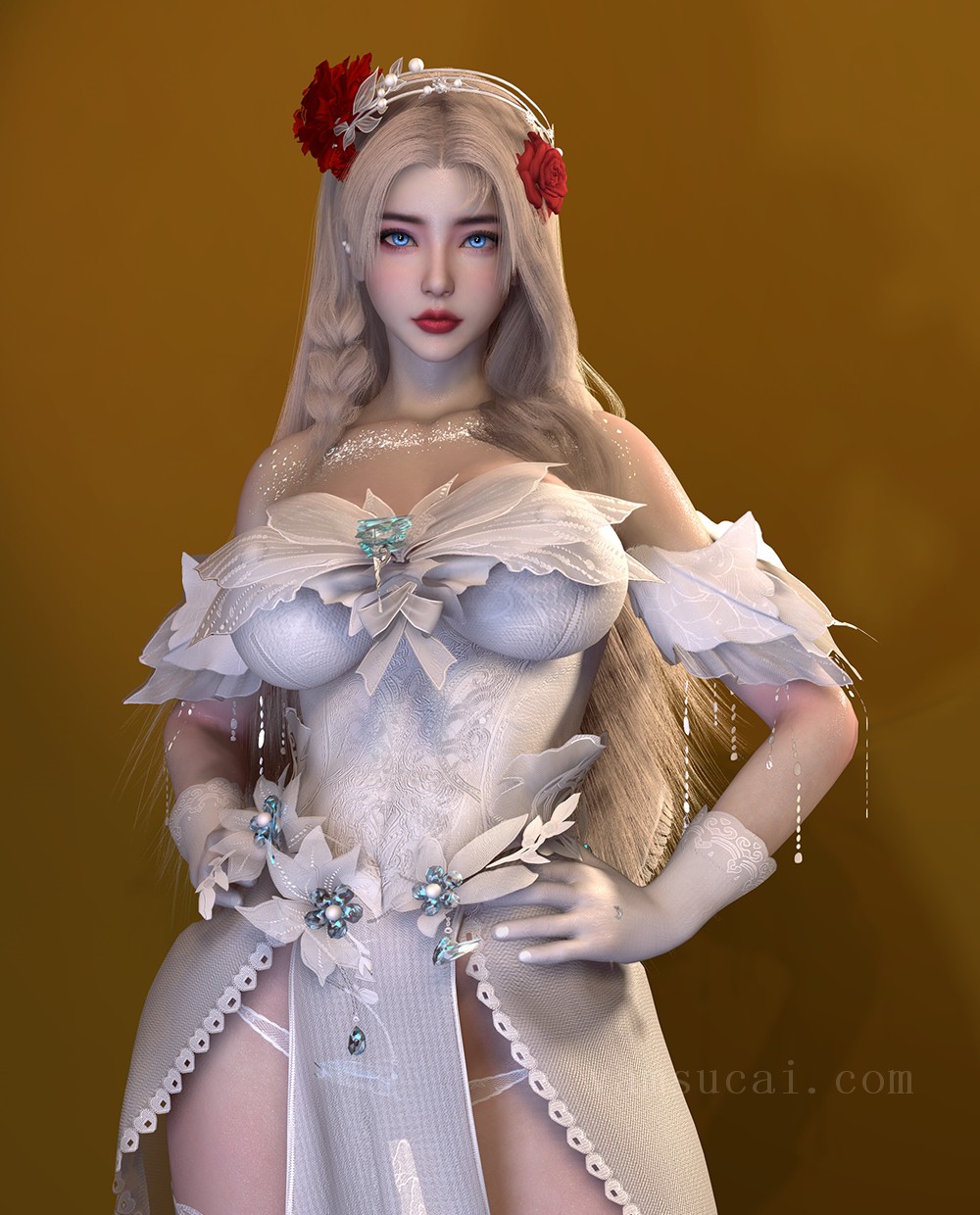 VAM素材-木七八兮.赫墨拉(Hemera)爱的婚礼服